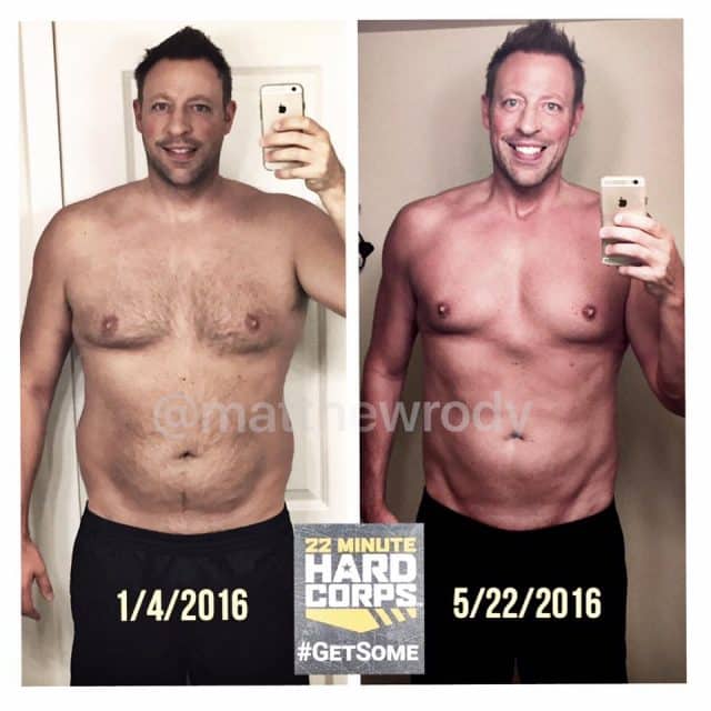 matt rody, transformation tuesday, 22 minute hard corps, getsome, tony horton, functional fitness, fitness, exercise, transformation