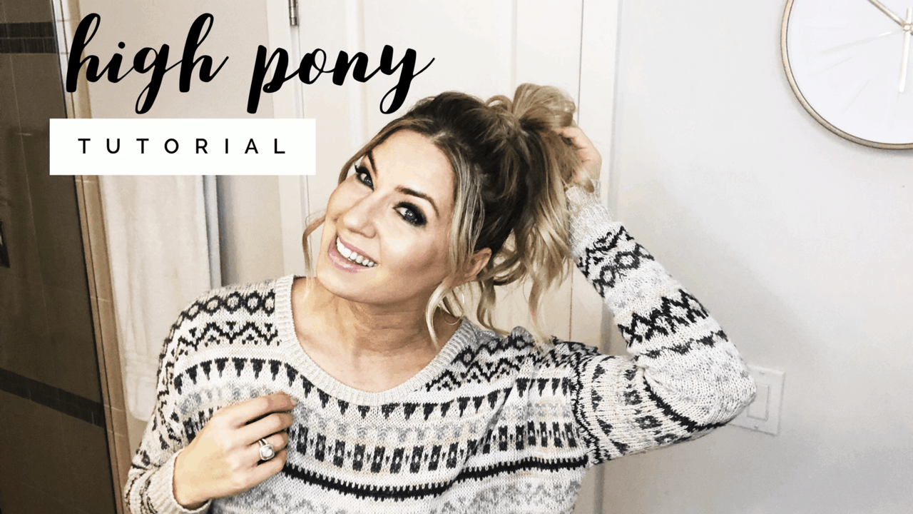 a mom's high ponytail tutorial 2019, A Mom's High Ponytail Tutorial 2019! Dress Up That Casual Look!, high pony, high ponytail, high pony tutorial, high ponytail tutorial, high ponytail tutorial 2019