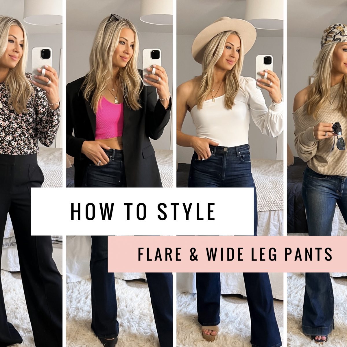Flared Jeans Haul - How To Style Flared Jeans - Flared Women Wide Jeans 